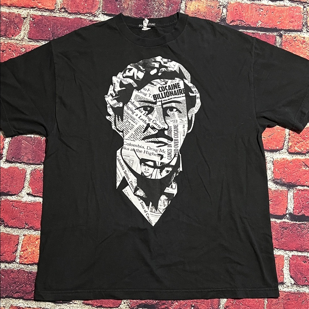 Black Graphic Tee with Bold Design